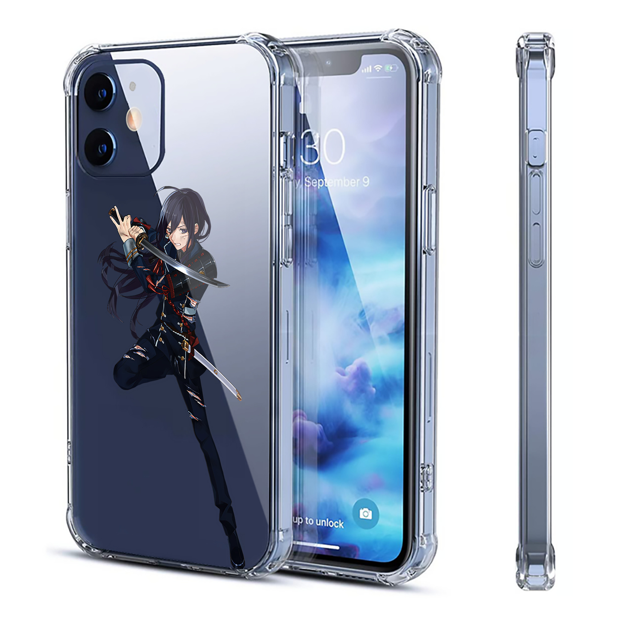 （画像用） 刀剣乱舞 Touken Ranbu 【iPhone 12シリーズ対応】透明スマホケース（クリアソフトケース）